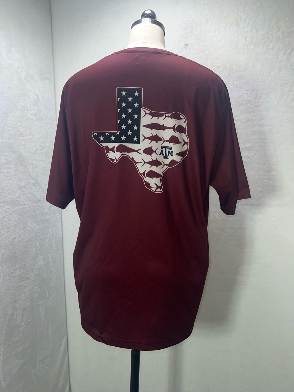 Columbia PFG Texas A&M Maroon Crewneck Texas Graphic Size Large